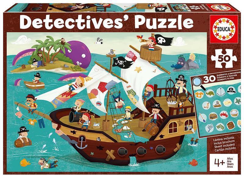 Cover: 8412668188969 | Piratenschiff - Detektiv Puzzle (Puzzle) | Spiel | 2021 | Educa