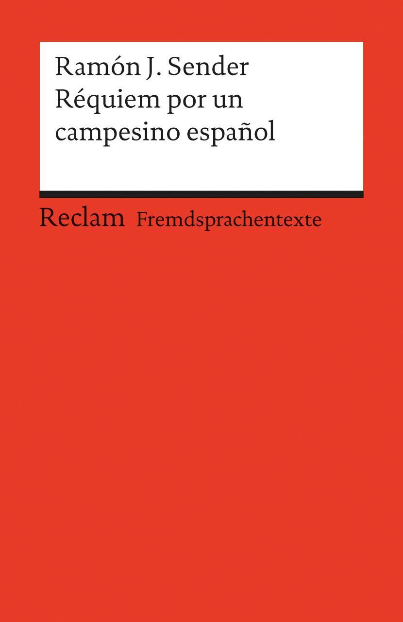 Cover: 9783150197509 | Réquiem por un campesino español | Ramón J. Sender | Taschenbuch