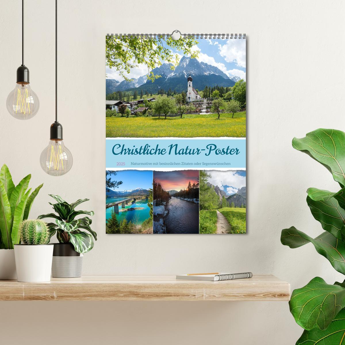 Bild: 9783383829819 | Christliche Natur-Poster (Wandkalender 2025 DIN A3 hoch), CALVENDO...