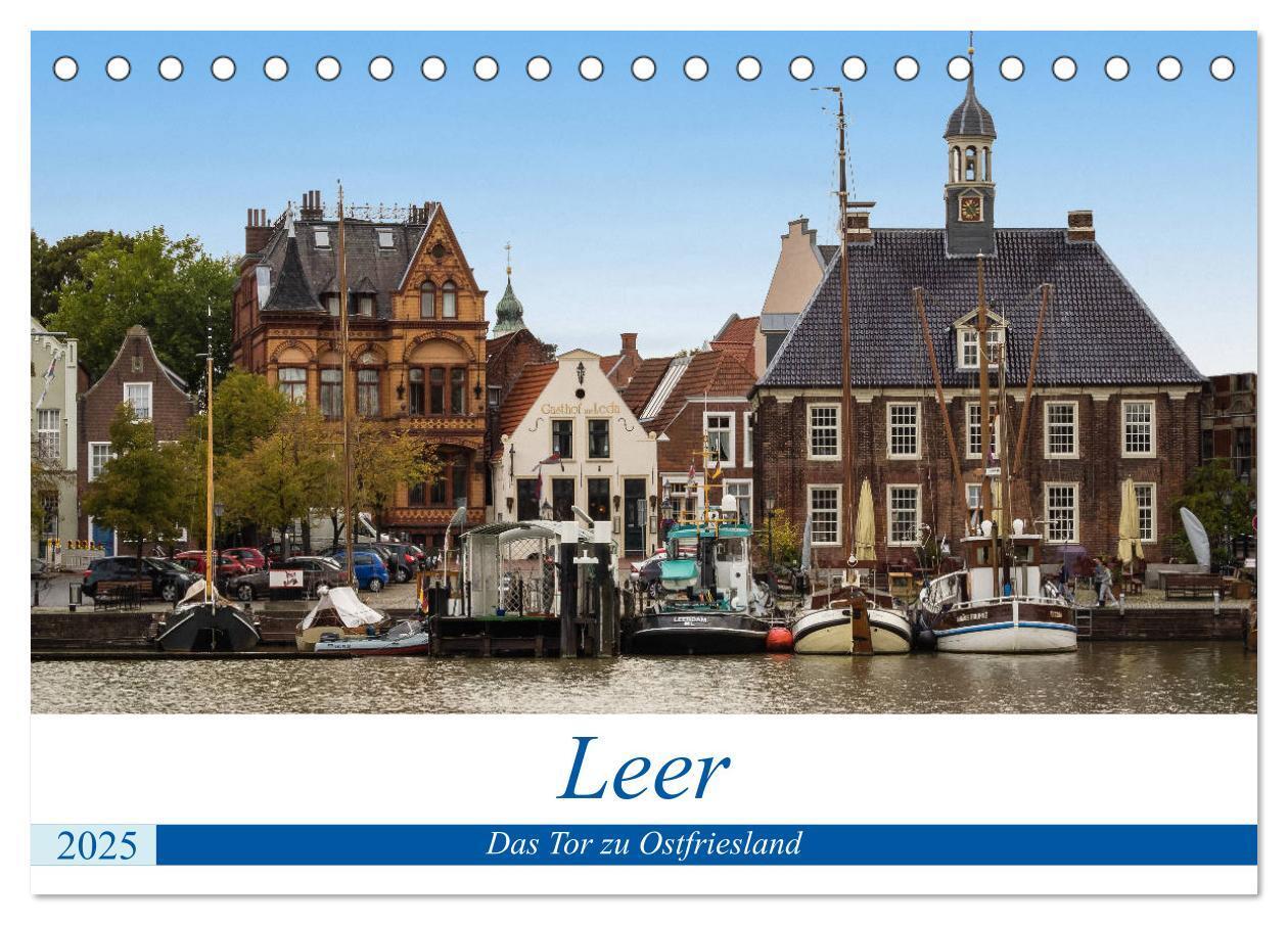 Cover: 9783435412860 | Leer - Das Tor zu Ostfriesland (Tischkalender 2025 DIN A5 quer),...