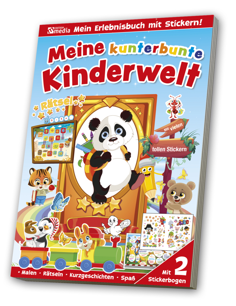 Cover: 4019393912537 | Stickerspaßbuch Kunterbunte Kinderwelt | media Verlagsgsellschaft mbH