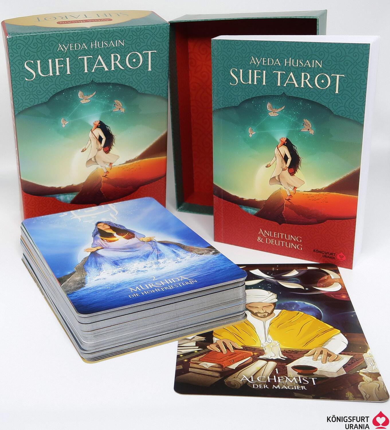 Cover: 9783868265835 | Sufi-Tarot - Der Weg des Herzens: 78 Tarotkarten mit Anleitung | Buch