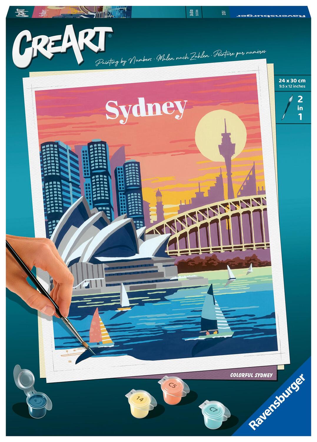 Cover: 4005556235261 | Ravensburger CreArt - Malen nach Zahlen 23526 - Colorful Sydney -...
