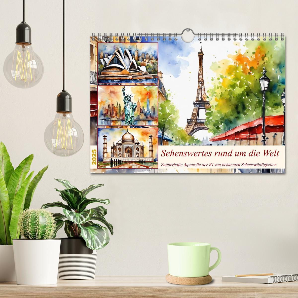 Bild: 9783383804328 | Sehenswertes rund um die Welt (Wandkalender 2025 DIN A4 quer),...