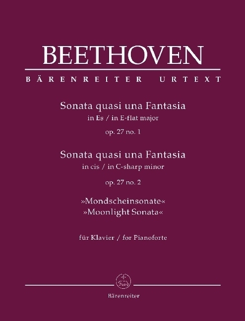 Cover: 9790006557998 | Sonata quasi una Fantasia für Klavier Es-Dur, cis-Moll op. 27, 1+2...