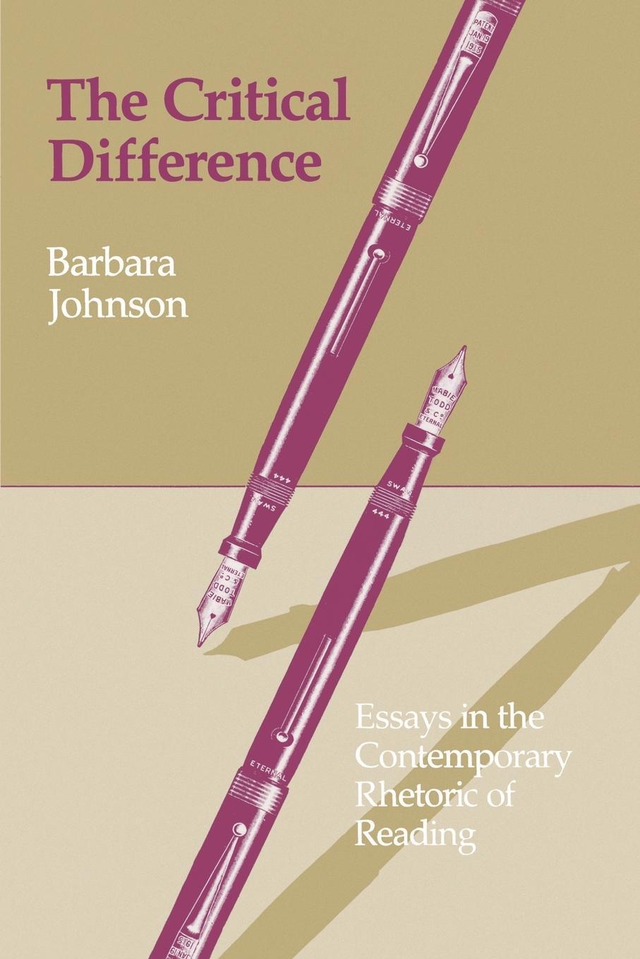 Cover: 9780801827280 | The Critical Difference | Barbara Johnson | Taschenbuch | Paperback