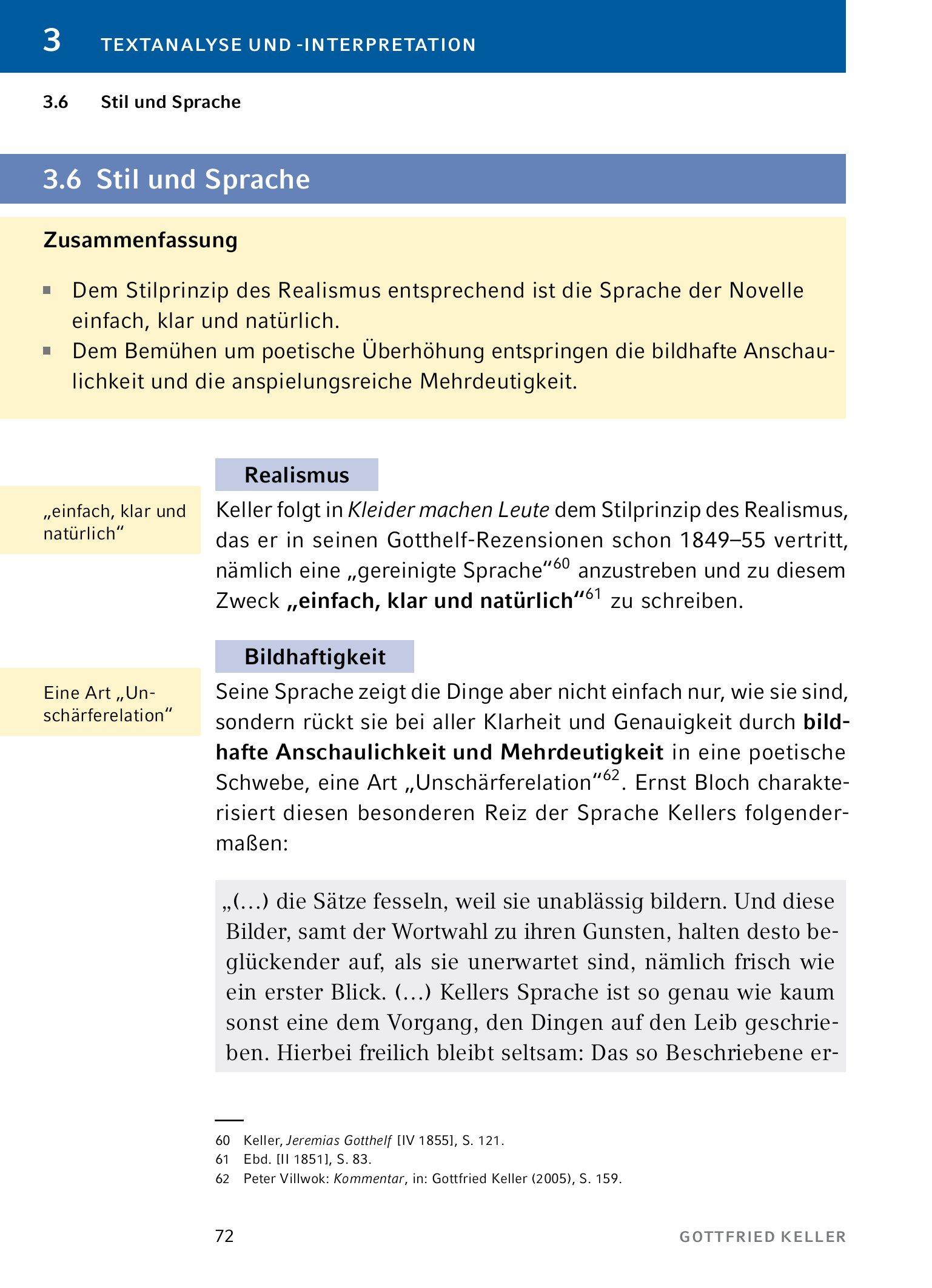 Bild: 9783804420892 | Kleider machen Leute von Gottfried Keller- Textanalyse und...