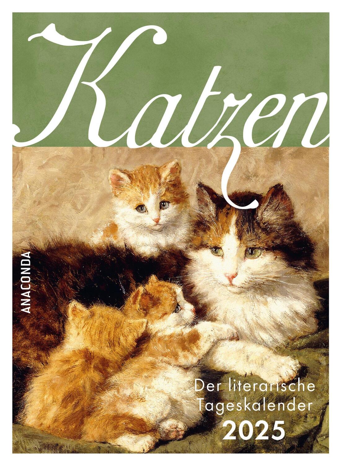 Cover: 9783730613375 | Katzen. Der literarische Tageskalender 2025 | Mareike von Landsberg