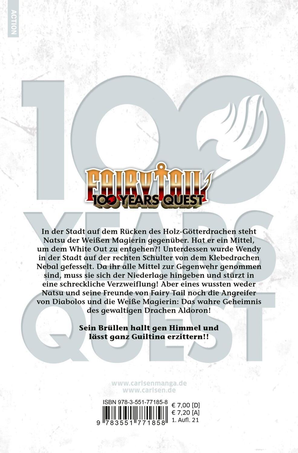 Rückseite: 9783551771858 | Fairy Tail - 100 Years Quest 6 | Hiro Mashima (u. a.) | Taschenbuch