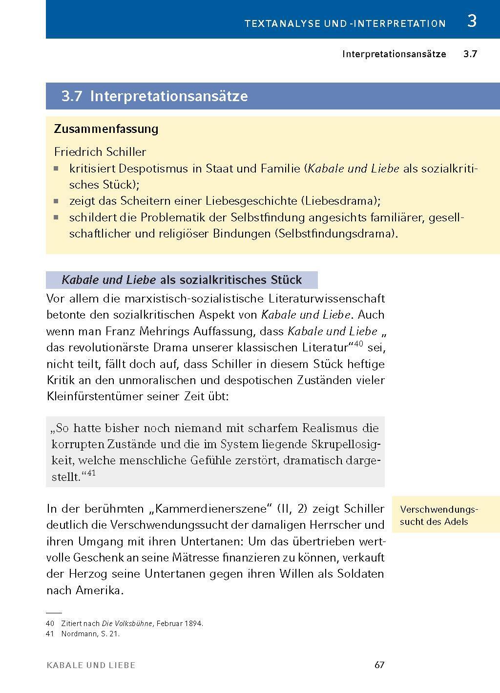 Bild: 9783804420731 | Kabale und Liebe - Textanalyse und Interpretation | Friedrich Schiller