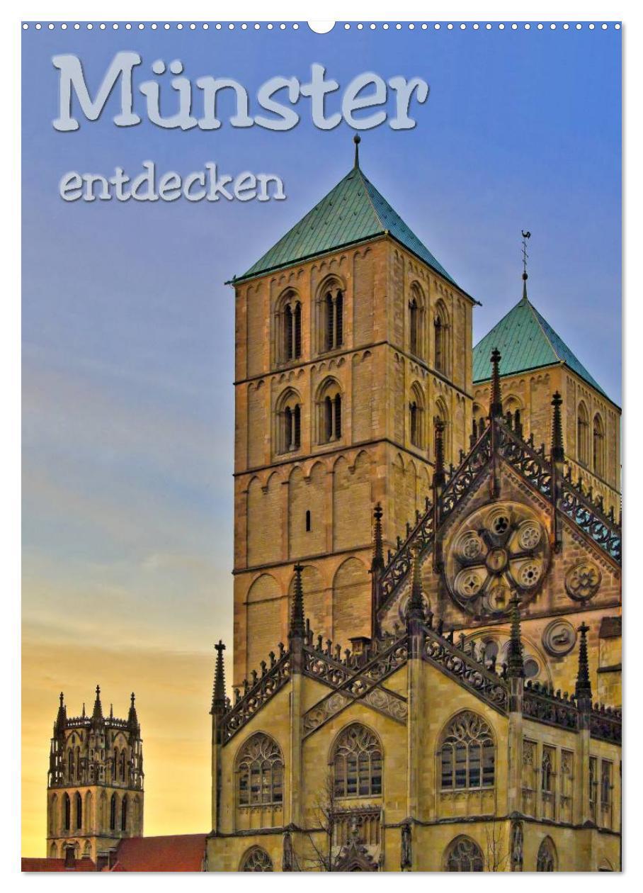 Cover: 9783383344961 | Münster entdecken (Wandkalender 2024 DIN A2 hoch), CALVENDO...