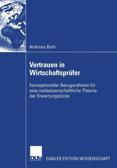 Cover: 9783824479092 | Vertrauen in Wirtschaftsprüfer | Andreas Bahr | Taschenbuch | Deutsch
