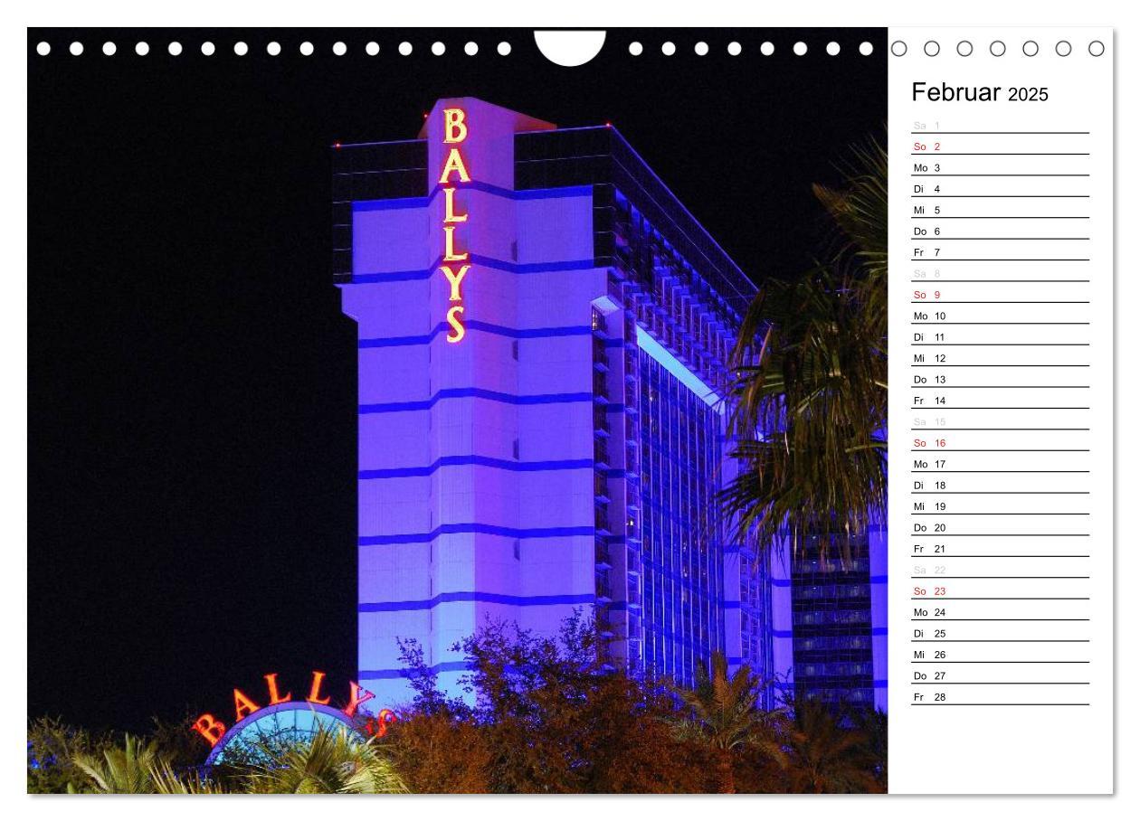 Bild: 9783435472031 | LAS VEGAS - by night (Wandkalender 2025 DIN A4 quer), CALVENDO...