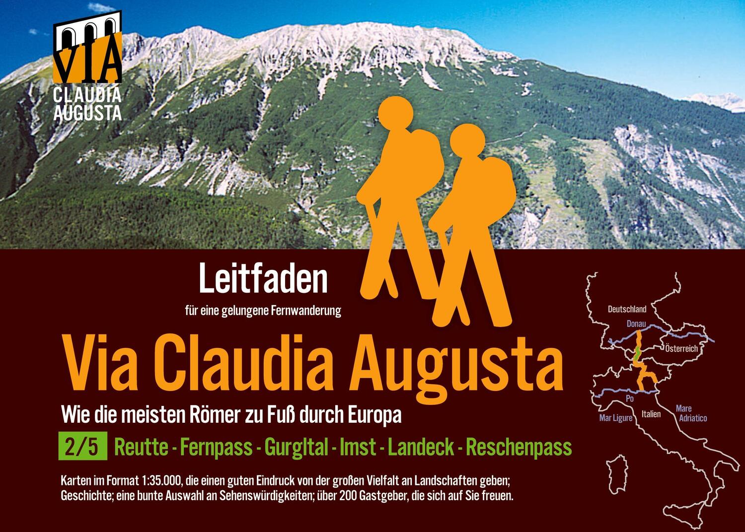Cover: 9783751950978 | Fern-Wander-Route Via Claudia Augusta 2/5 Tirol | Christoph Tschaikner