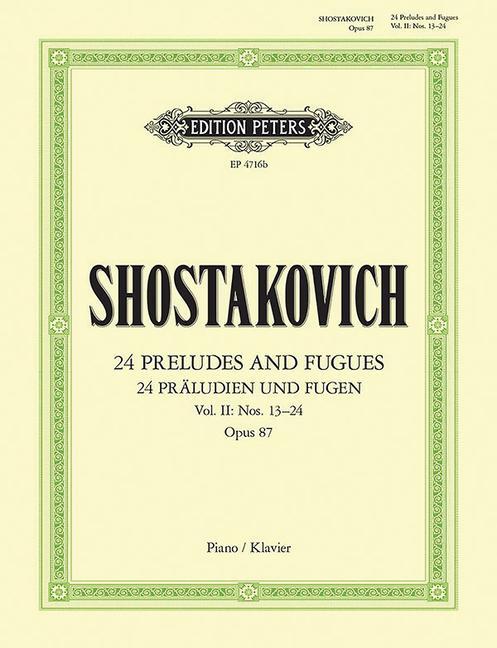 Cover: 9790014031404 | 24 Preludes and Fugues Op. 87 for Piano: Sheet | Taschenbuch | 2022