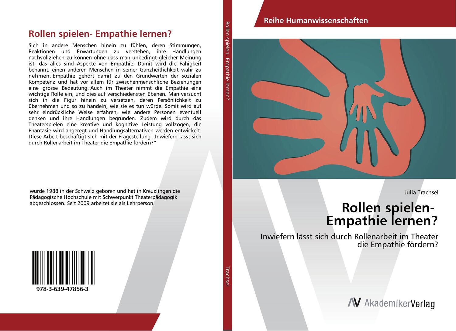 Cover: 9783639478563 | Rollen spielen- Empathie lernen? | Julia Trachsel | Taschenbuch | 2013