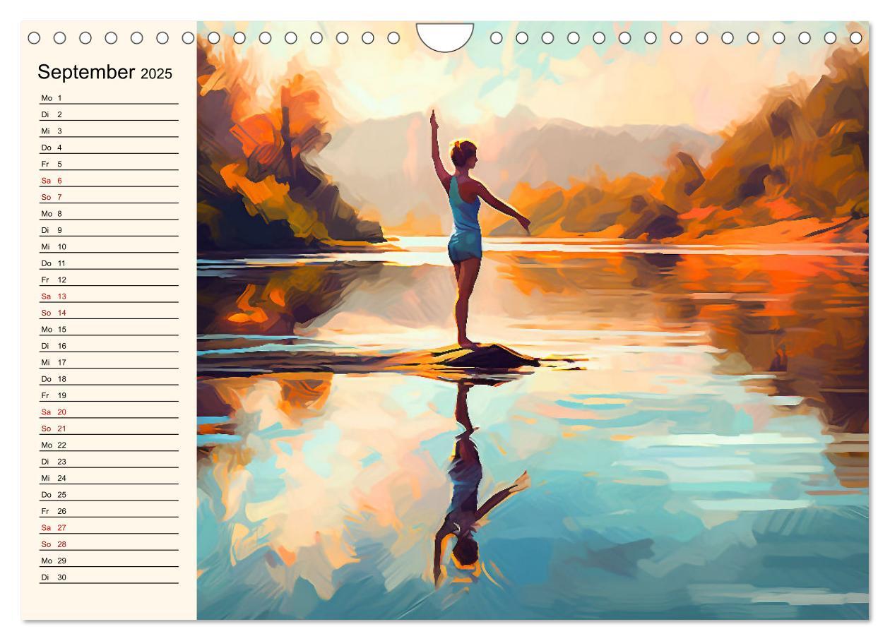 Bild: 9783383866562 | Stille, Stärke und Yoga (Wandkalender 2025 DIN A4 quer), CALVENDO...