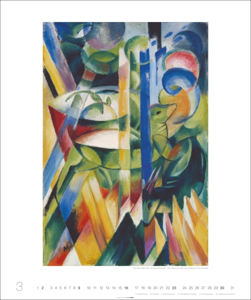 Bild: 9783839900970 | Franz Marc Edition Kalender 2025 | Franz Marc | Kalender | 14 S.