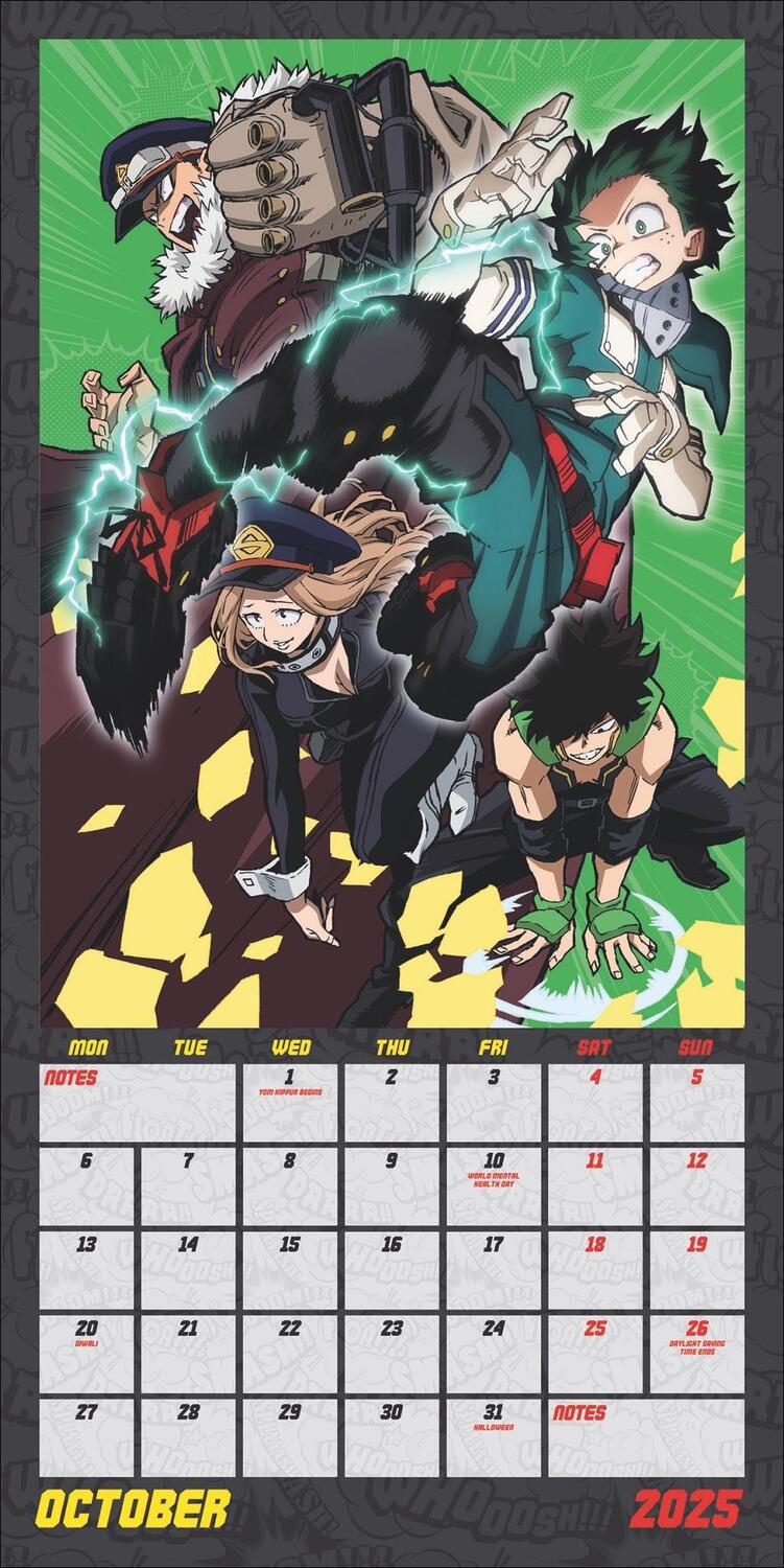 Bild: 9783840196829 | My Hero Academia Broschurkalender 2025 | Kalender | Danilo | 28 S.