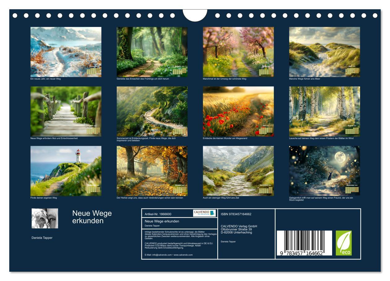 Bild: 9783457164662 | Neue Wege erkunden (Wandkalender 2025 DIN A4 quer), CALVENDO...