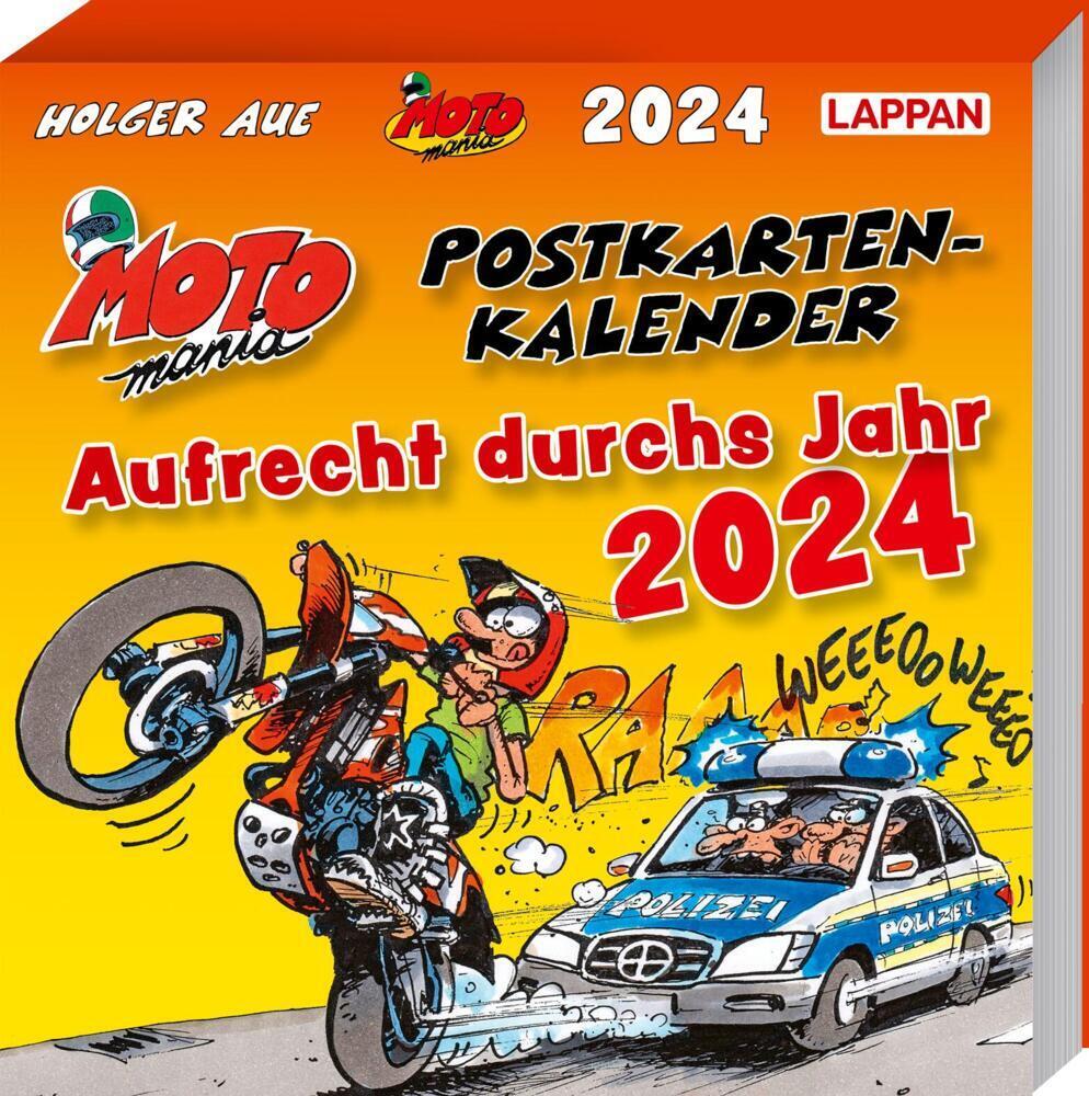Cover: 9783830320760 | MOTOmania Postkartenkalender 2024 | Holger Aue | Kalender | MOTOmania