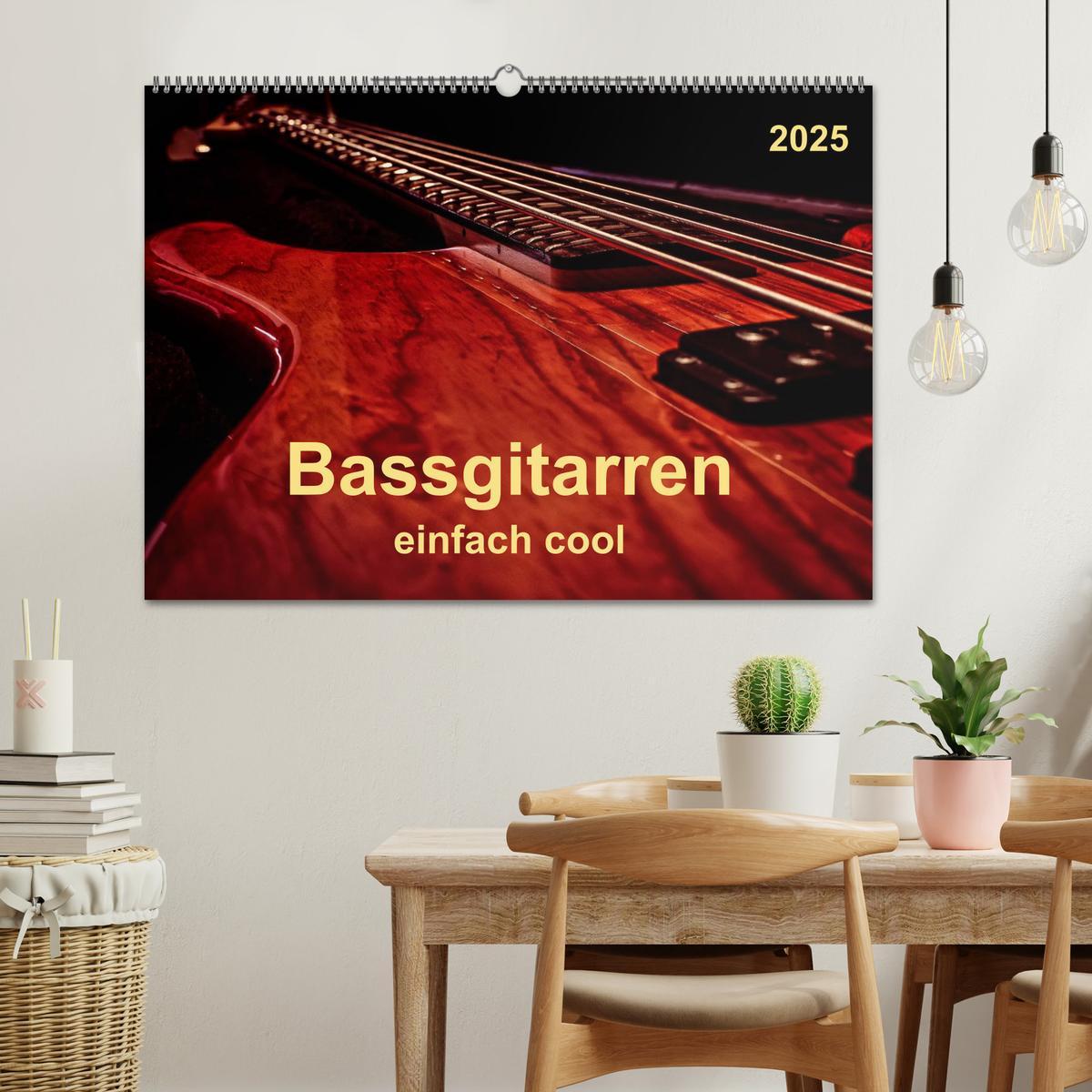 Bild: 9783435566167 | Bassgitarren - einfach cool (Wandkalender 2025 DIN A2 quer),...