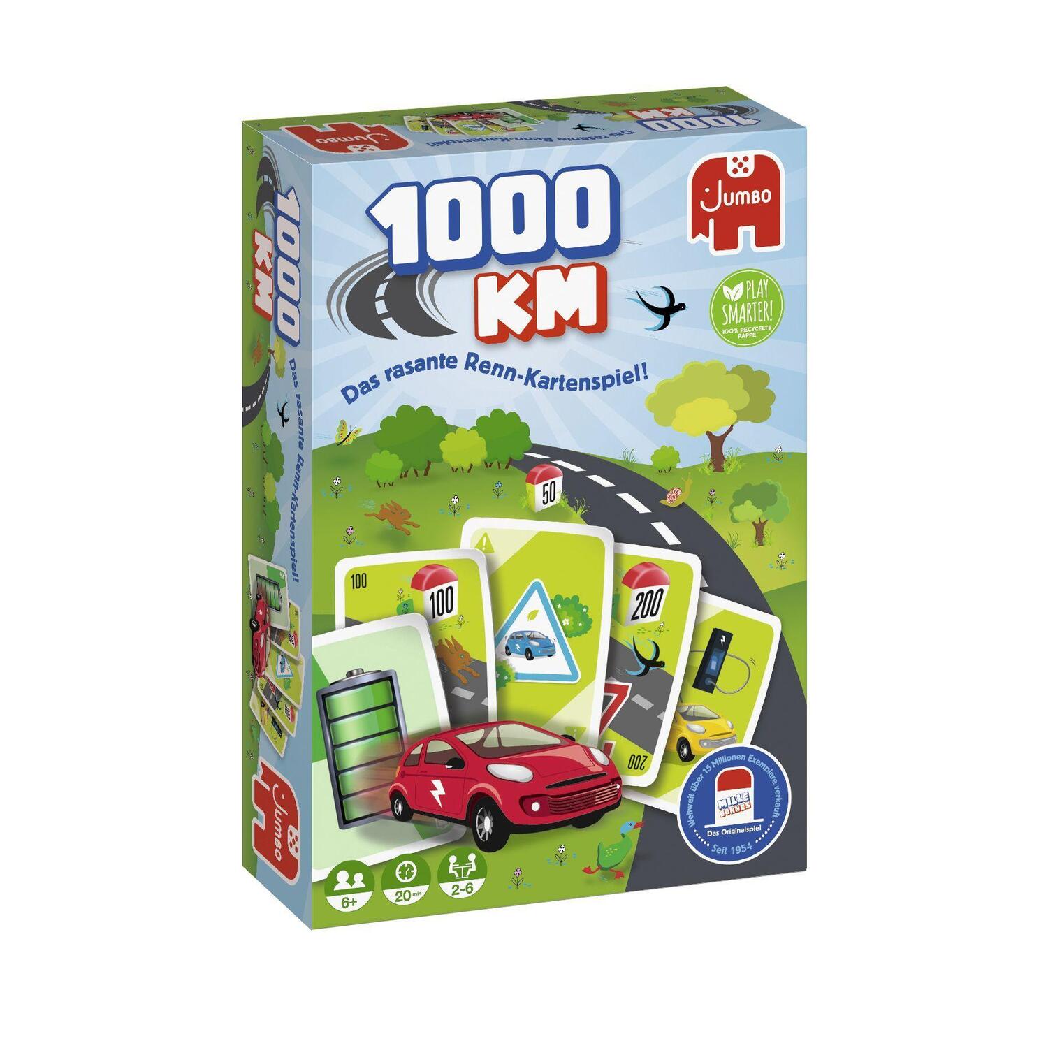 Cover: 8710126000120 | 1000KM Kartenspiel | Spiel | Deutsch | 2023 | Jumbo Spiele GmbH