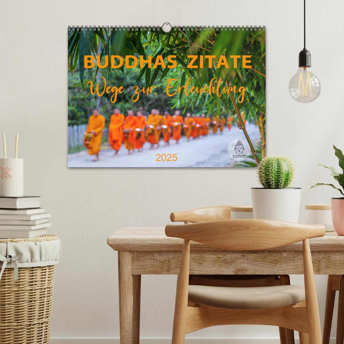 Bild: 9783383904752 | Buddhas Zitate Wege zur Erleuchtung (Wandkalender 2025 DIN A3...