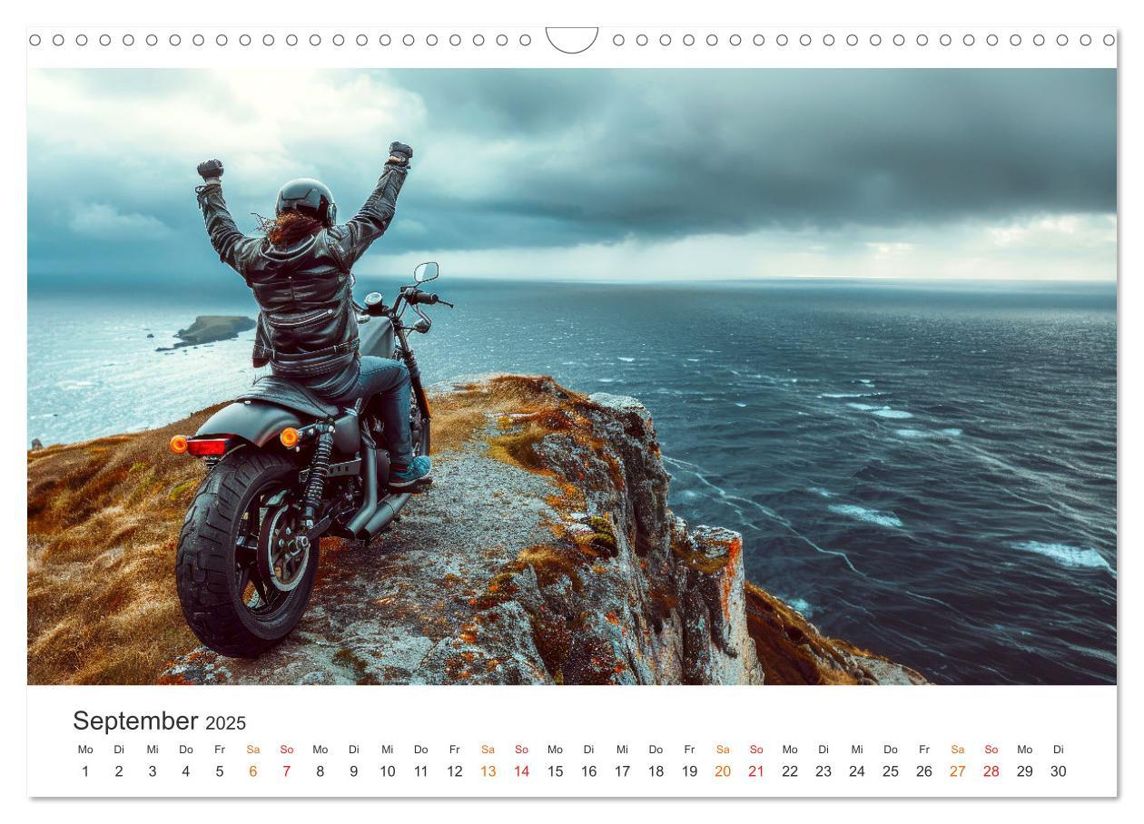 Bild: 9783383817120 | Motorrad tolle Momente (Wandkalender 2025 DIN A3 quer), CALVENDO...