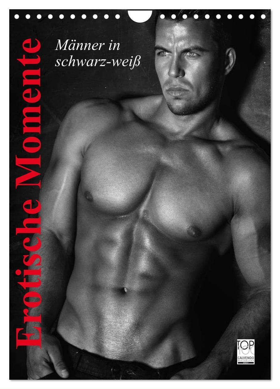 Cover: 9783675699533 | Erotische Momente. Männer in schwarz-weiß (Wandkalender 2024 DIN A4...