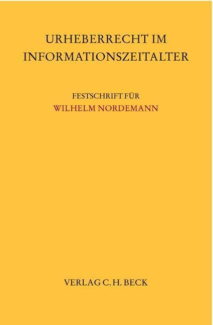 Cover: 9783406516832 | Urheberrecht im Informationszeitalter | Ulrich Loewenheim | Buch | XIV