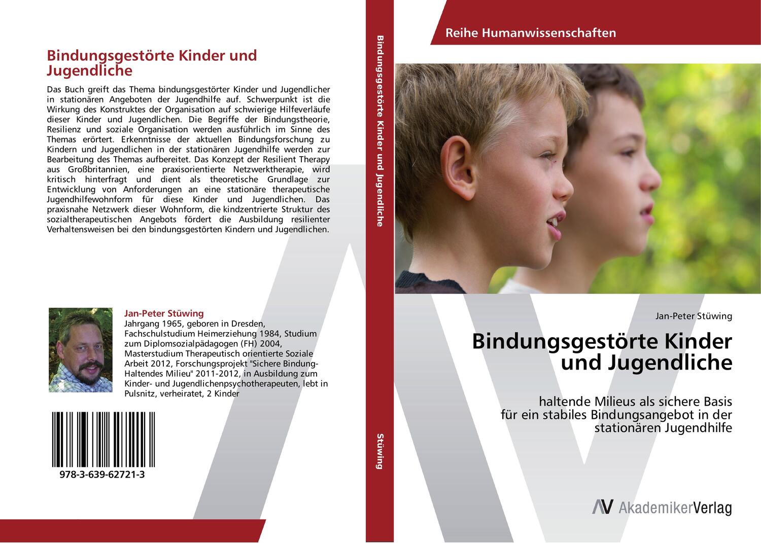 Cover: 9783639627213 | Bindungsgestörte Kinder und Jugendliche | Jan-Peter Stüwing | Buch