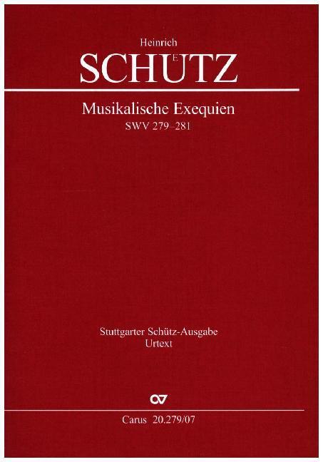 Cover: 9790007135782 | Musikalische Exequien I-III, Studienpartitur | Heinrich Schütz | Carus