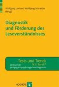 Cover: 9783801720896 | Diagnostik und Förderung des Leseverständnisses | Taschenbuch | VIII