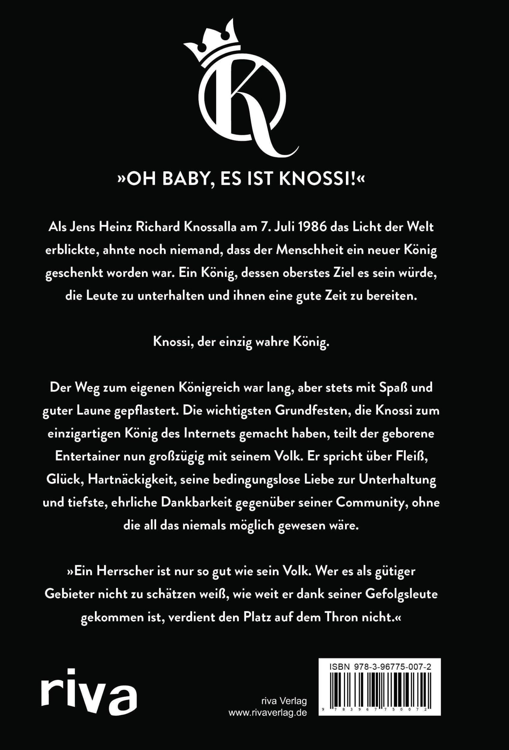 Rückseite: 9783967750072 | Knossi - König des Internets | Jens Knossalla | Buch | 208 S. | 2020