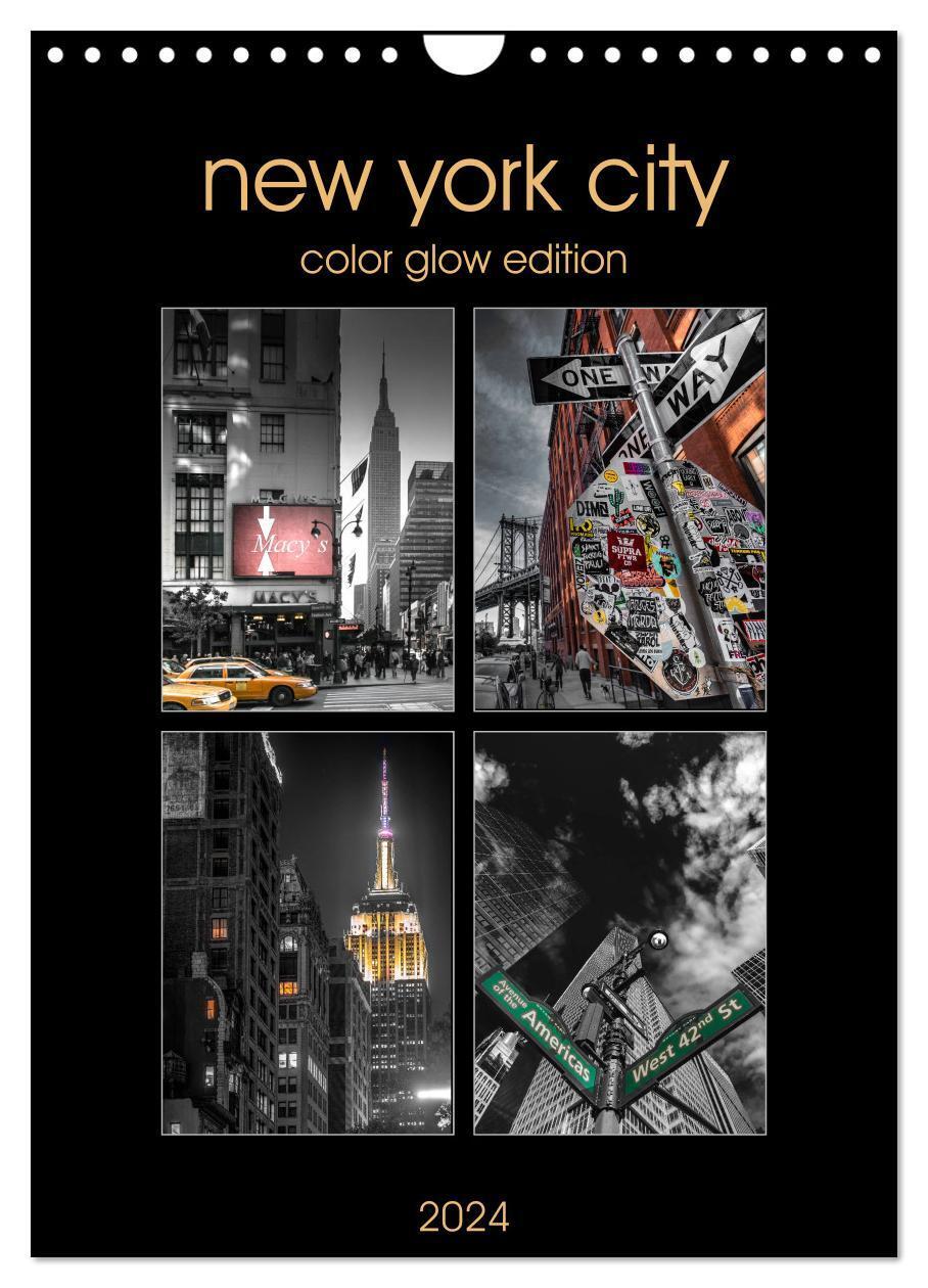 Cover: 9783383045462 | New York City - Color Glow Edition (Wandkalender 2024 DIN A4 hoch),...