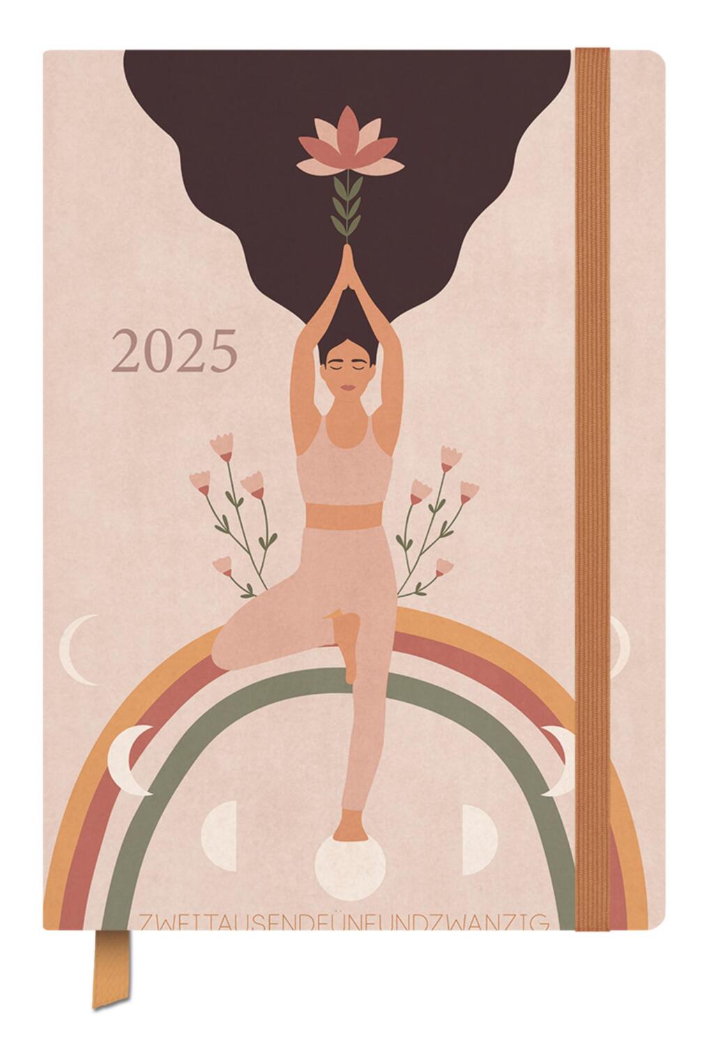Cover: 9783731882152 | Terminkalender Jahresbegleiter Yoga 2025 | Verlag Korsch | Taschenbuch
