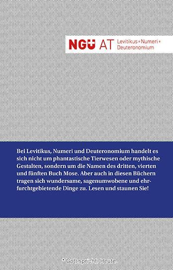 Cover: 9783765599095 | NGÜ AT: Levitikus + Numeri + Deuteronomium | Neue Genfer Übersetzung