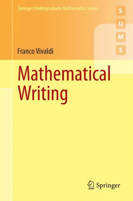 Bild: 9781447165262 | Mathematical Writing | Franco Vivaldi | Taschenbuch | xvii | Englisch