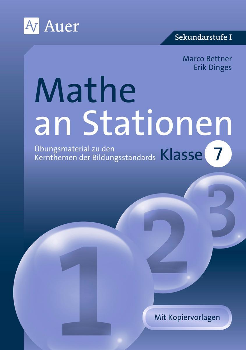 Cover: 9783403064183 | Mathe an Stationen 7 | Marco Bettner (u. a.) | Broschüre | Deutsch