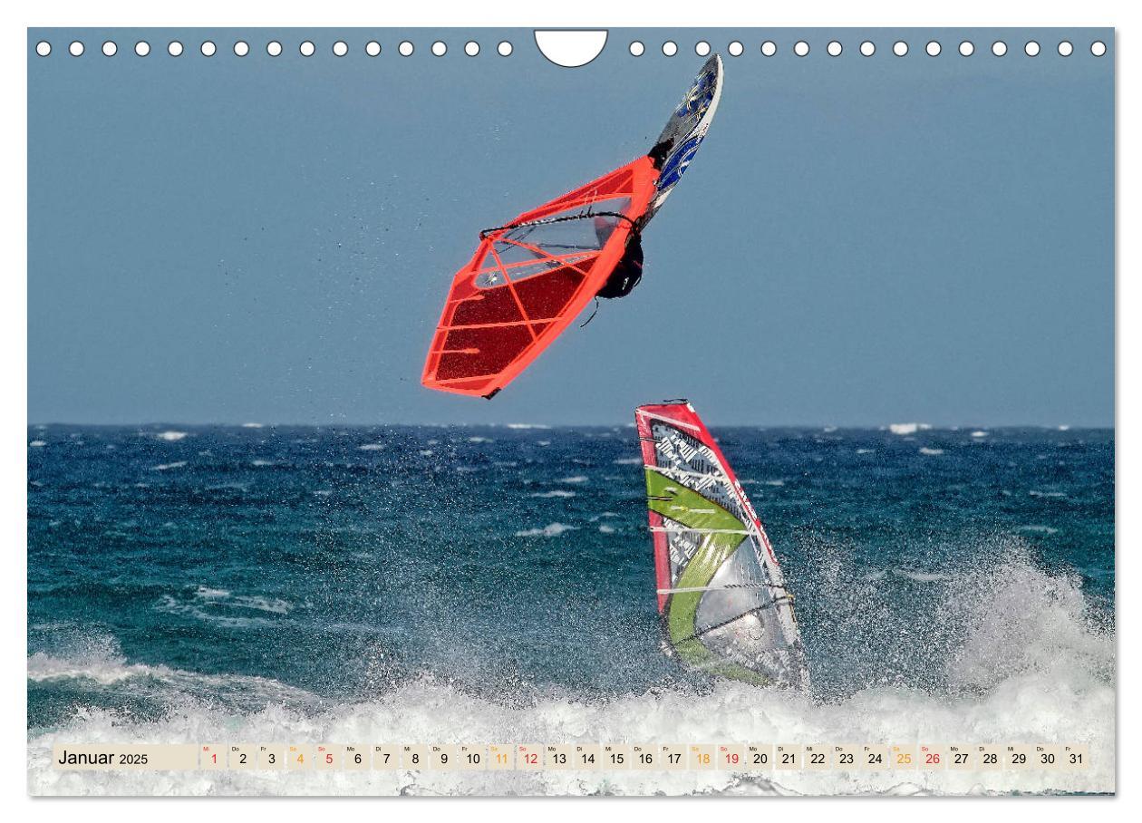 Bild: 9783435272594 | Windsurfing - extrem cool (Wandkalender 2025 DIN A4 quer), CALVENDO...