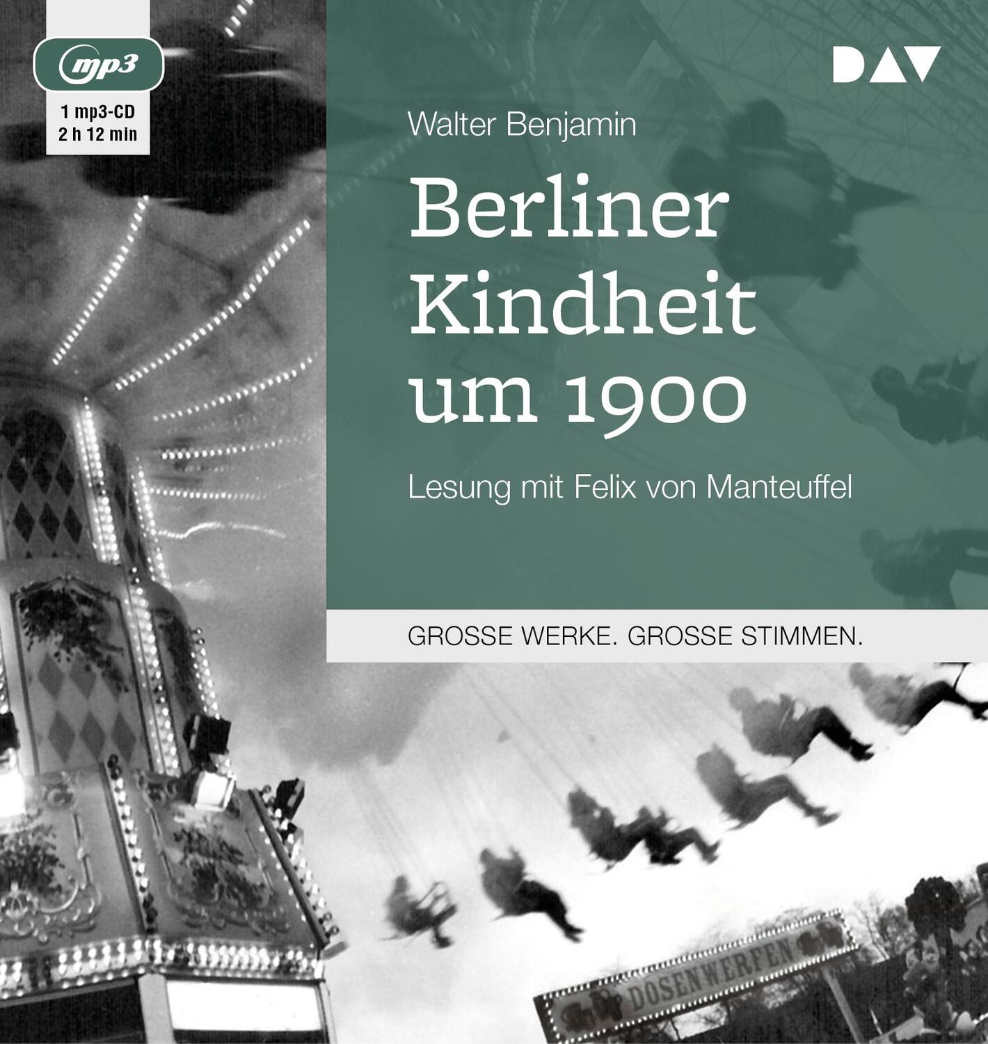Cover: 9783742400208 | Berliner Kindheit um 1900 | Lesung mit Felix von Manteuffel | Benjamin