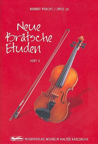 Cover: 9990000540822 | Neue Bratsche-Etüden op.15 Band 3 für Viola | Robert Pracht