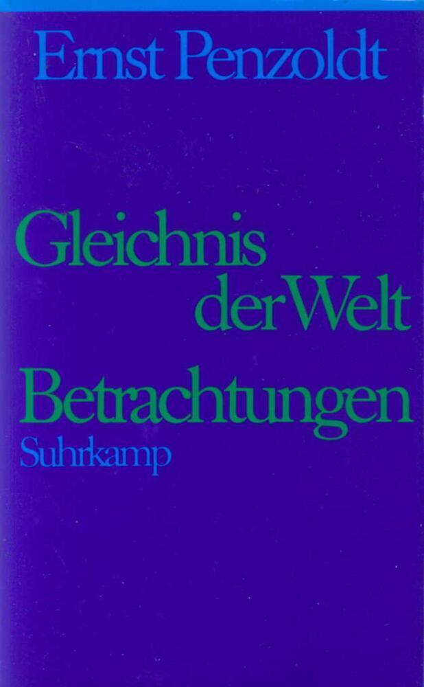 Cover: 9783518404676 | Gleichnis der Welt | Ernst Penzoldt | Buch | 607 S. | Deutsch | 1992