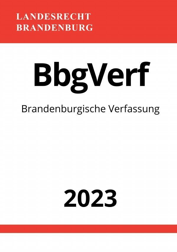 Cover: 9783757560256 | Brandenburgische Verfassung - BbgVerf 2023 | Ronny Studier | Buch