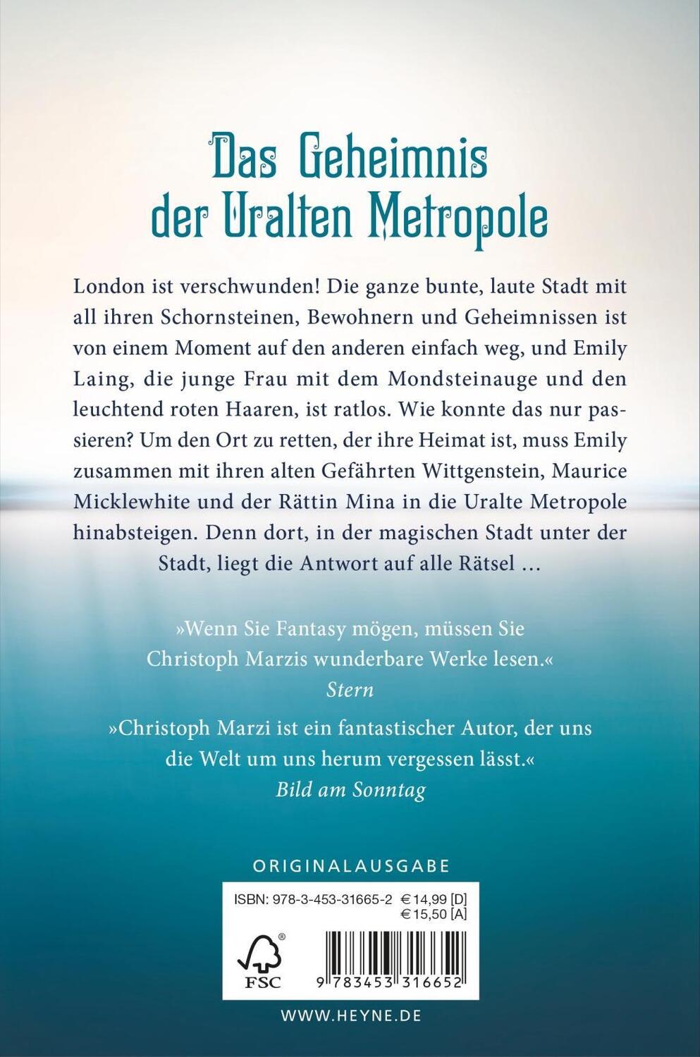 Bild: 9783453316652 | London | Ein Uralte Metropole Roman | Christoph Marzi | Taschenbuch