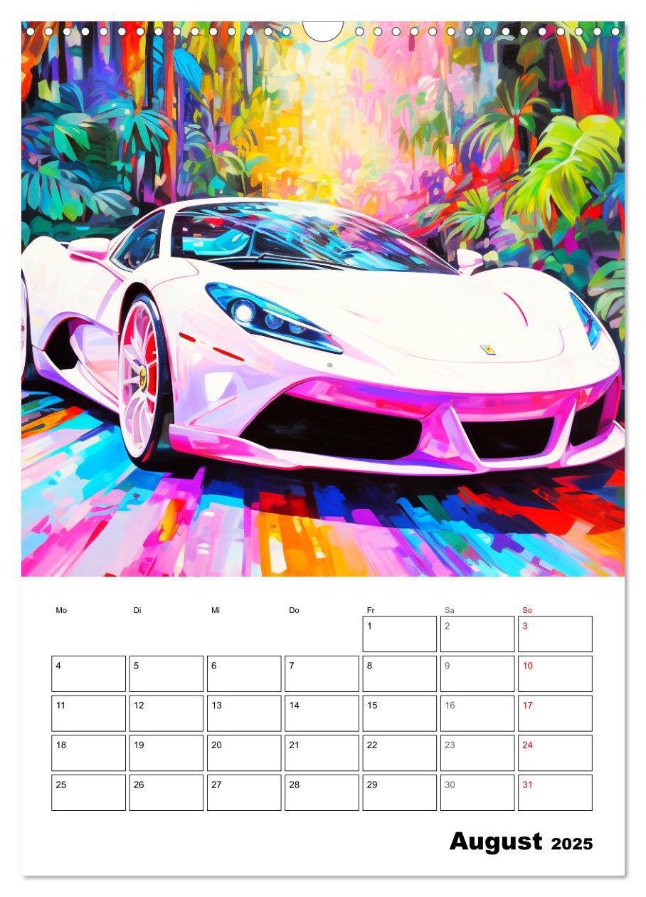 Bild: 9783435863266 | Sportauto Paintings (Wandkalender 2025 DIN A3 hoch), CALVENDO...