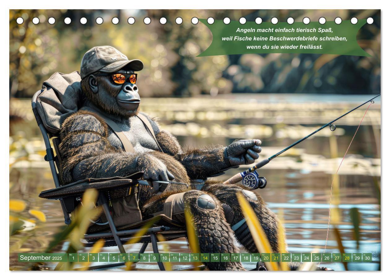 Bild: 9783457174968 | Der tierisch lustige Angler-Kalender (Tischkalender 2025 DIN A5...