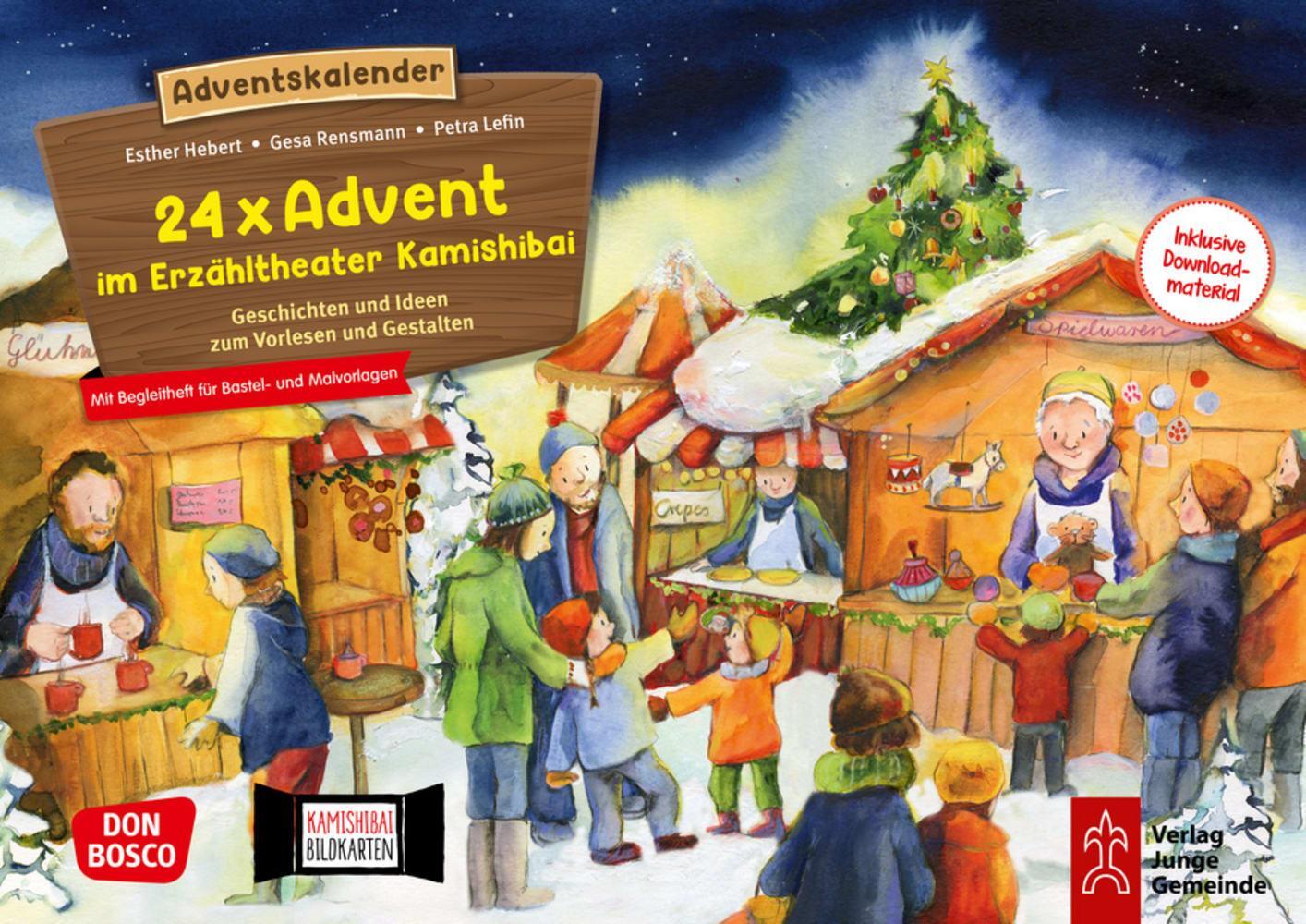 Cover: 4260179512995 | 24 x Advent im Erzähltheater Kamishibai. Adventskalender. | Lefin