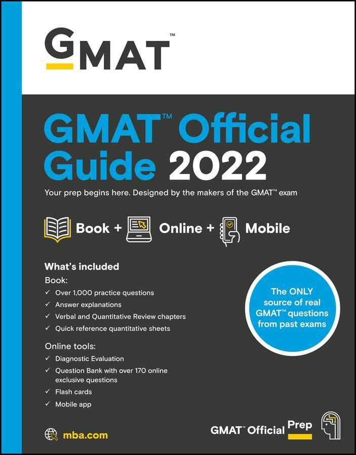 Cover: 9781119793762 | GMAT Official Guide 2022 | Book + Online Question Bank | Gmac | Buch